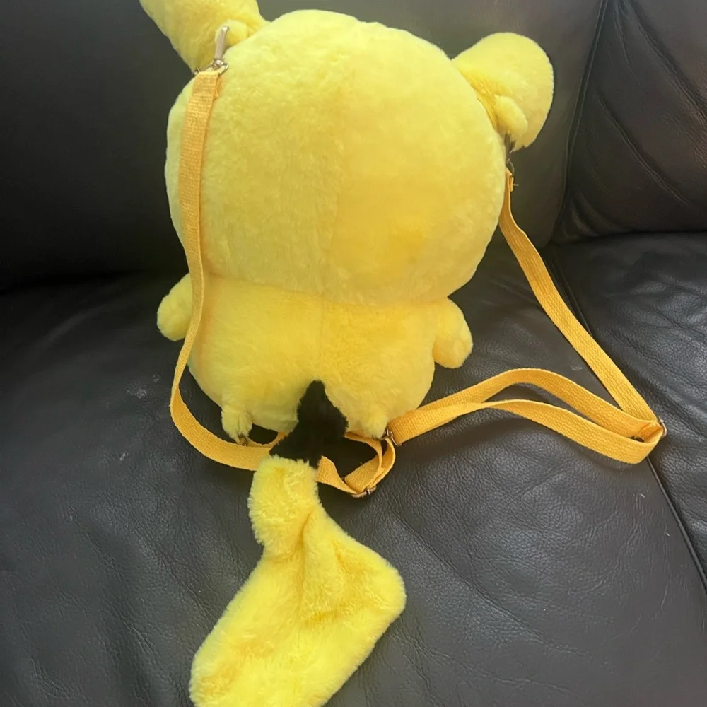 Pokemon Pikachu Yellow Plush Backpack